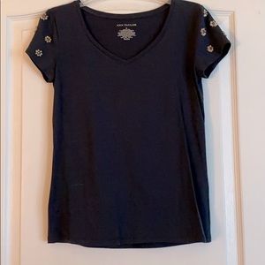 Ann Taylor Navy Top size S NWOT